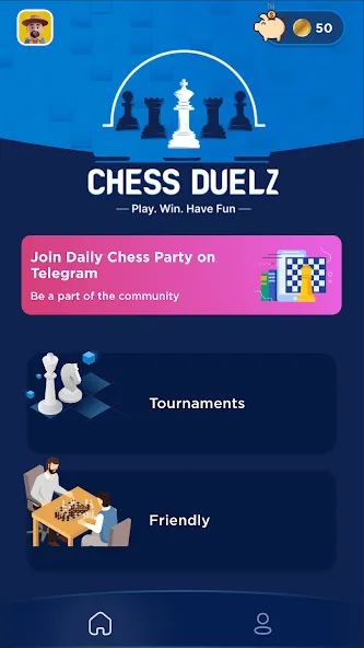 Chess Duelz - An esports app [MOD: безлимитные подсказки и отмена ходов] Screenshot 1