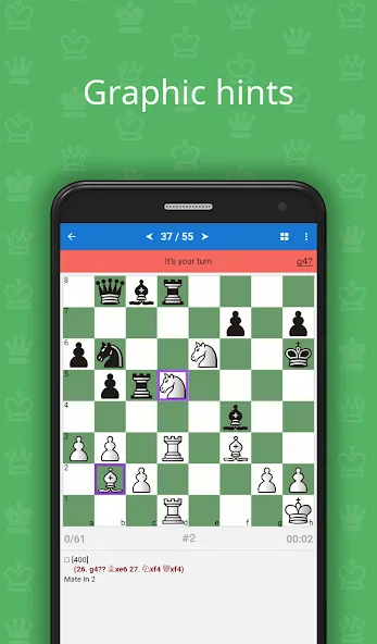 Mate in 2 (Chess Puzzles] [MOD: открыты все шахматные задачи] Screenshot 2