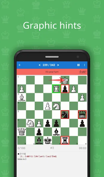 Chess Tactics for Beginners [MOD: решены все шахматные задачи] Screenshot 2