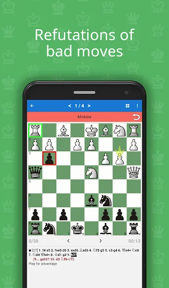 Chess Opening Lab (1400-2000] [MOD: безлимитный анализ и все дебюты] Screenshot 2