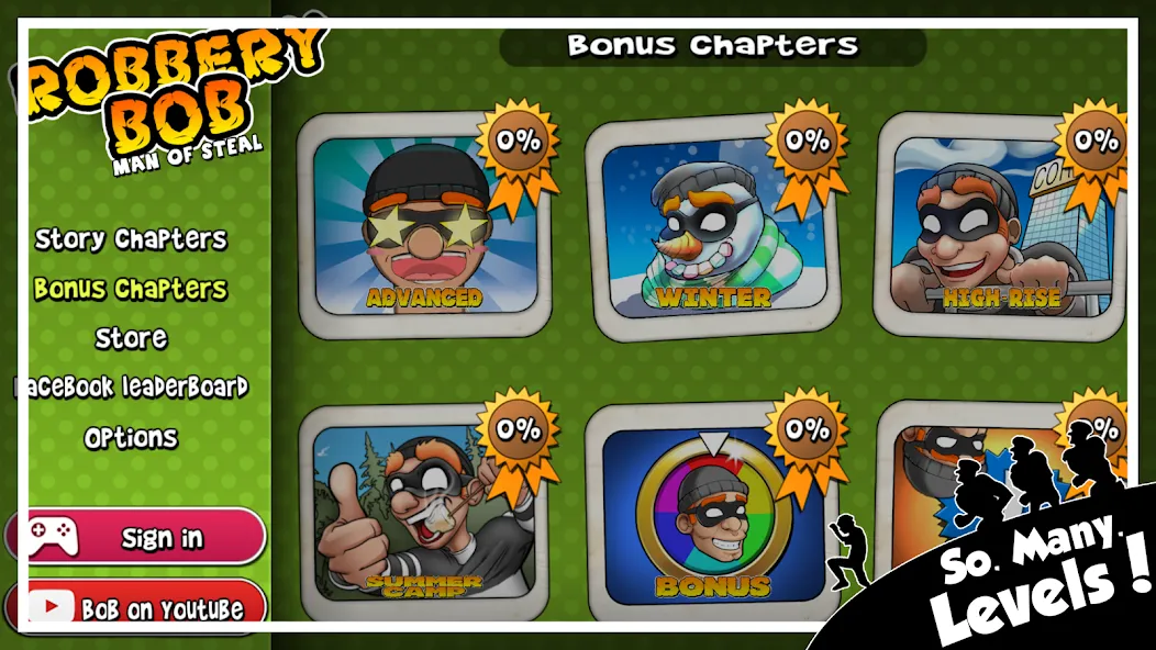 Robbery Bob - King of Sneak [MOD: безлимитные деньги и все уровни открыты] Screenshot 2