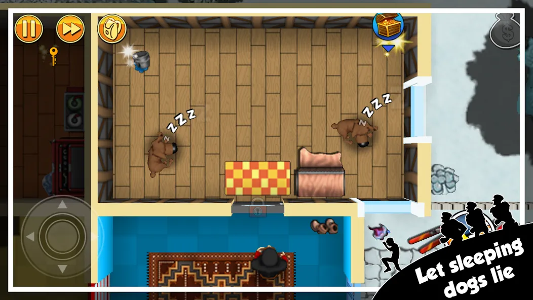 Robbery Bob - King of Sneak [MOD: безлимитные деньги и все уровни открыты] Screenshot 3