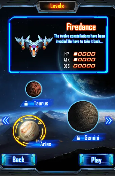Space Attack [MOD: много денег и мощное оружие] Screenshot 1