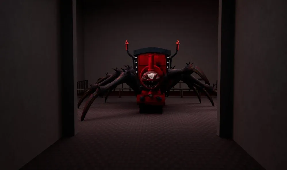 Spider Train Monsters Survival [MOD: безлимитные ресурсы и бессмертие] Screenshot 1