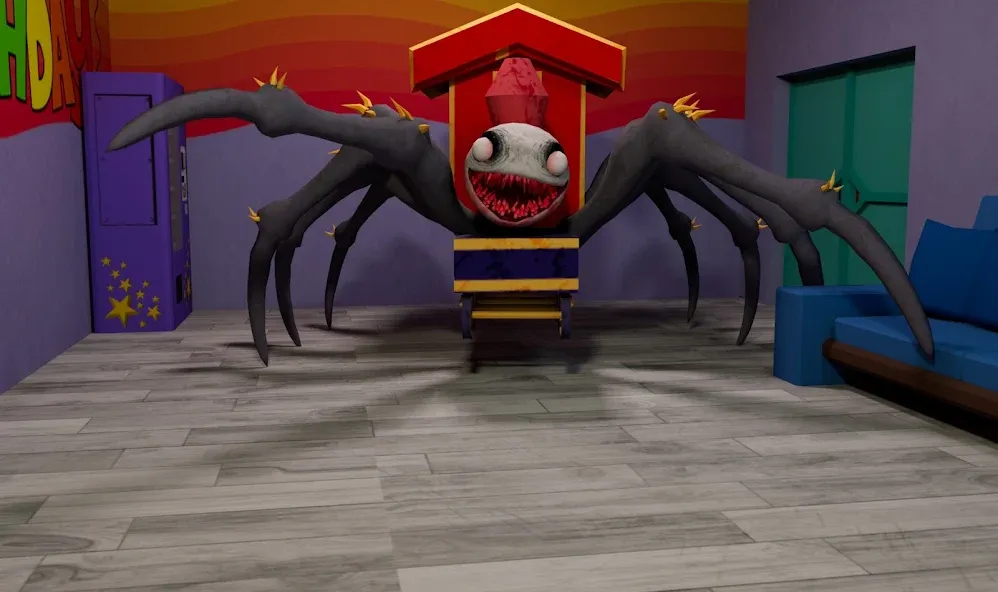 Spider Train Monsters Survival [MOD: безлимитные ресурсы и бессмертие] Screenshot 4