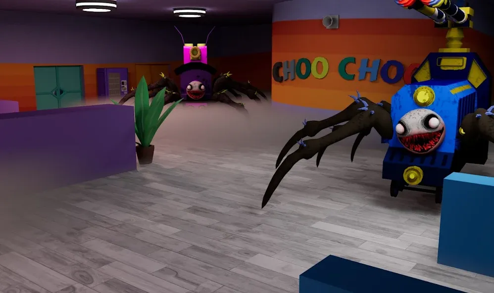 Spider Train Monsters Survival [MOD: безлимитные ресурсы и бессмертие] Screenshot 5