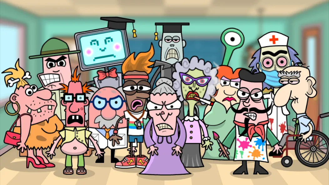 Bash the Teacher! School Prank [MOD: открыты все уровни и предметы] Screenshot 1