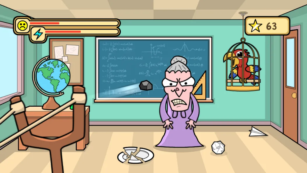 Bash the Teacher! School Prank [MOD: открыты все уровни и предметы] Screenshot 2
