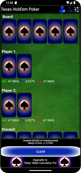 Poker Odds Calculator [MOD: точный расчет шансов в покере] Screenshot 2