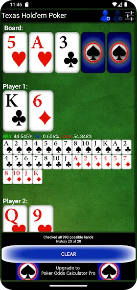 Poker Odds Calculator [MOD: точный расчет шансов в покере] Screenshot 3