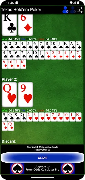 Poker Odds Calculator [MOD: точный расчет шансов в покере] Screenshot 4