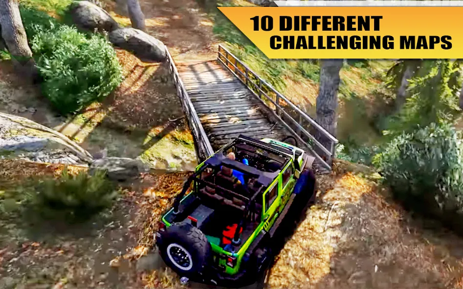 Off Road Jeep Drive Simulator [MOD: бездорожье без ограничений и трафика] Screenshot 4