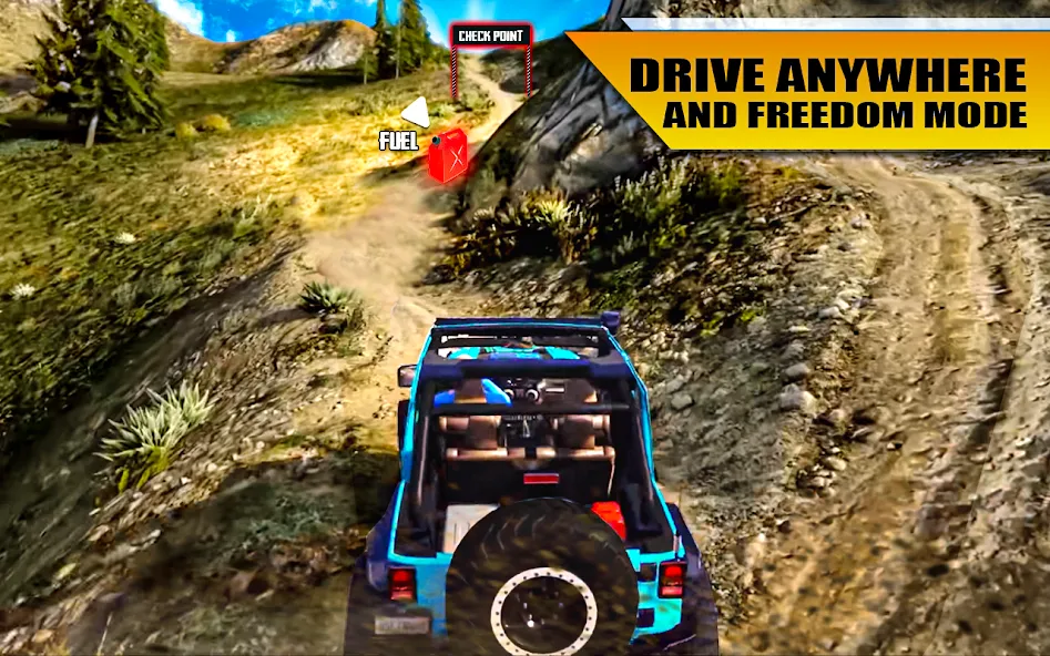 Off Road Jeep Drive Simulator [MOD: бездорожье без ограничений и трафика] Screenshot 5