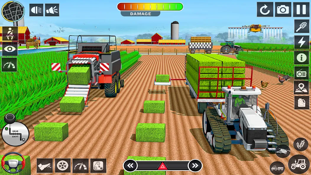 Big Tractor Farming Simulator [MOD: безлимитные деньги и топливо] Screenshot 5