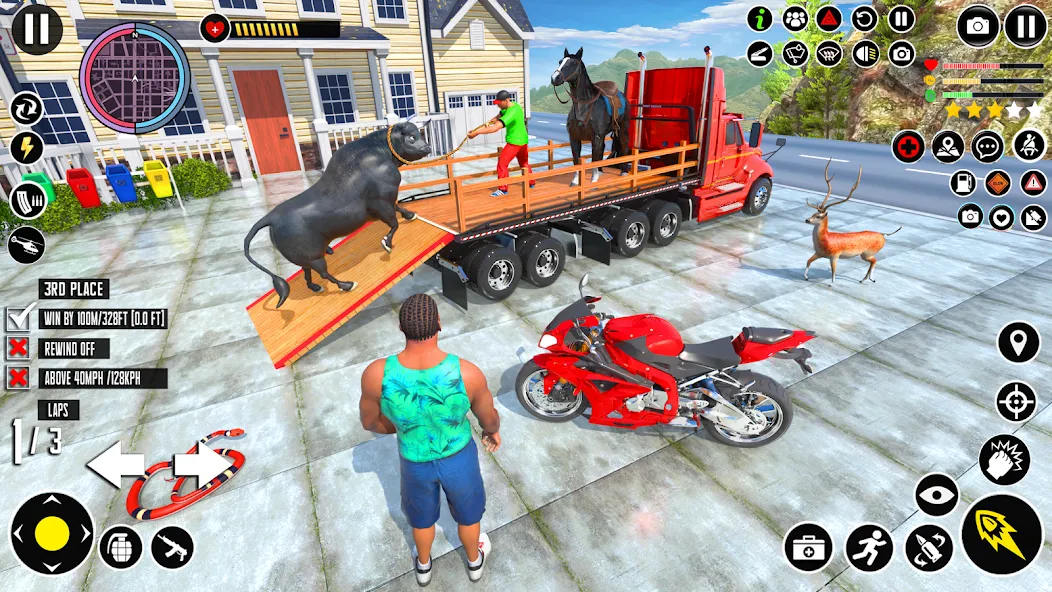 Animal Transport Truck Game 3D [MOD: безлимитные деньги и все животные открыты] Screenshot 1