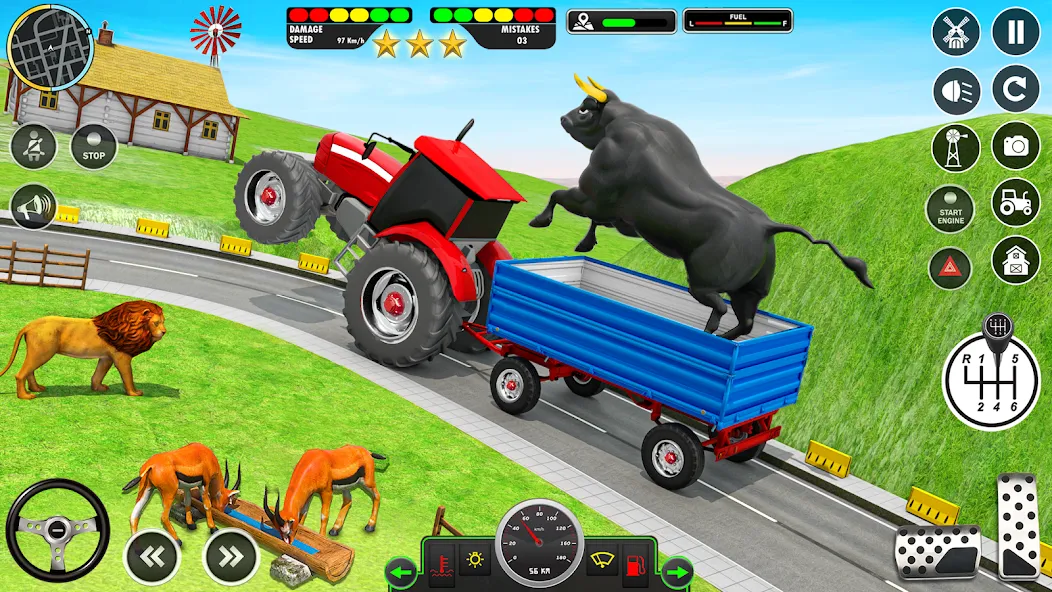 Animal Transport Truck Game 3D [MOD: безлимитные деньги и все животные открыты] Screenshot 3