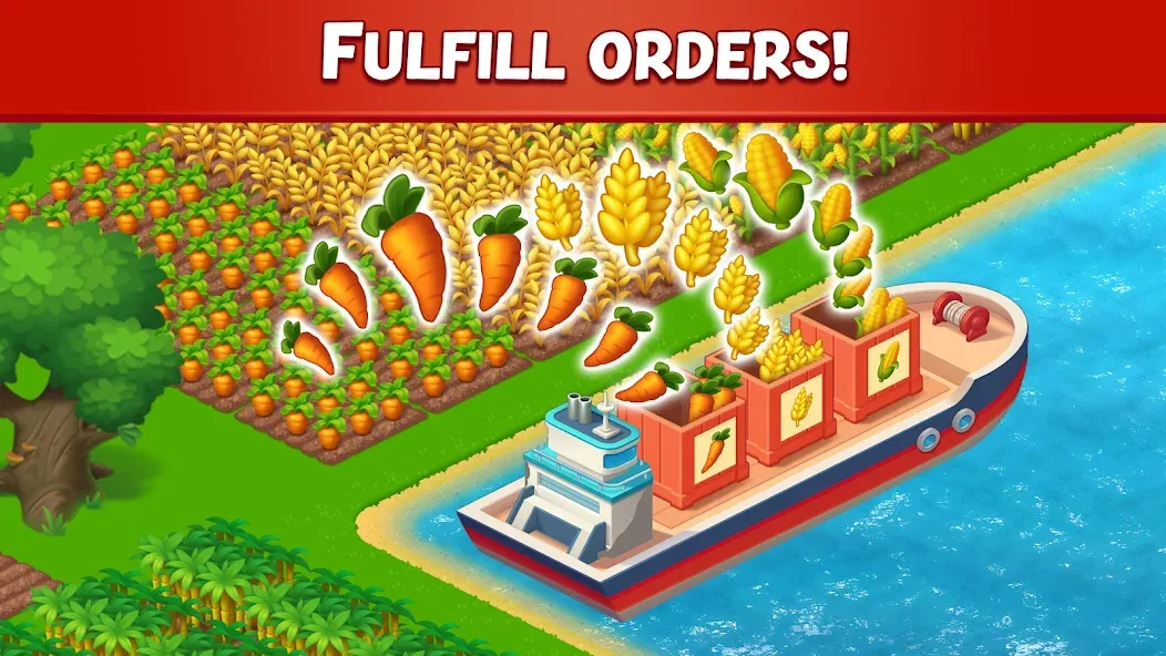 Farm City: Farming &amp; Building [MOD: безлимитные деньги и ресурсы] Screenshot 3