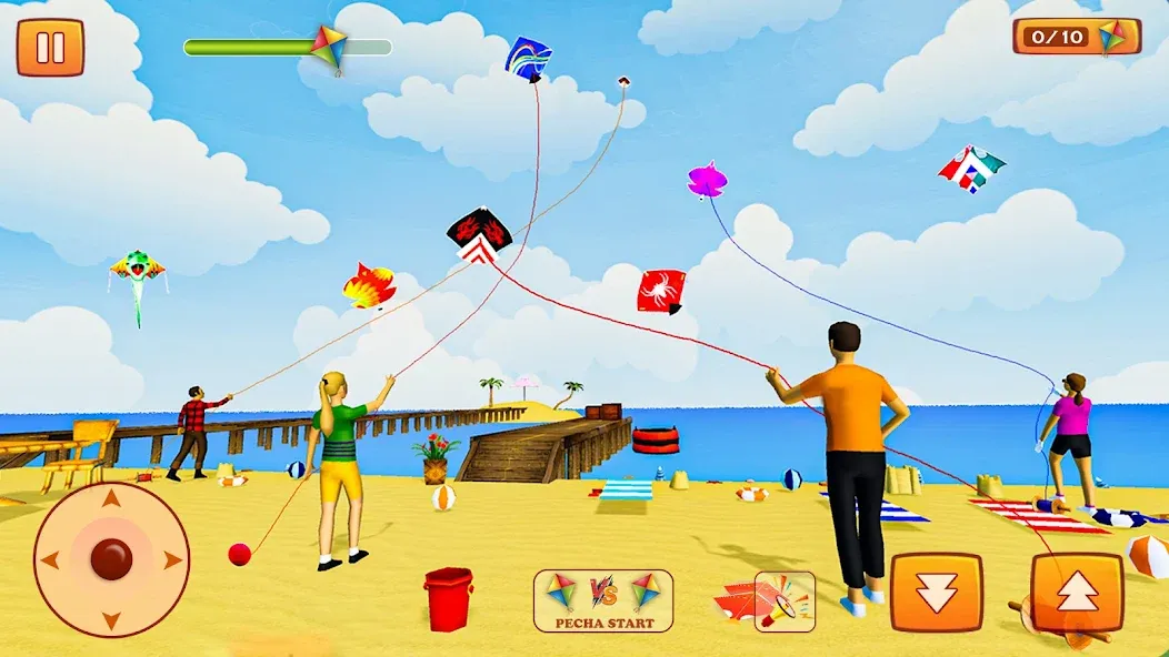 Kite Game: Kite Flying Game 3D [MOD: без рекламы и все уровни открыты] Screenshot 4