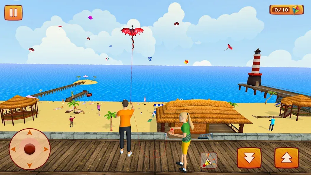 Kite Game: Kite Flying Game 3D [MOD: без рекламы и все уровни открыты] Screenshot 5