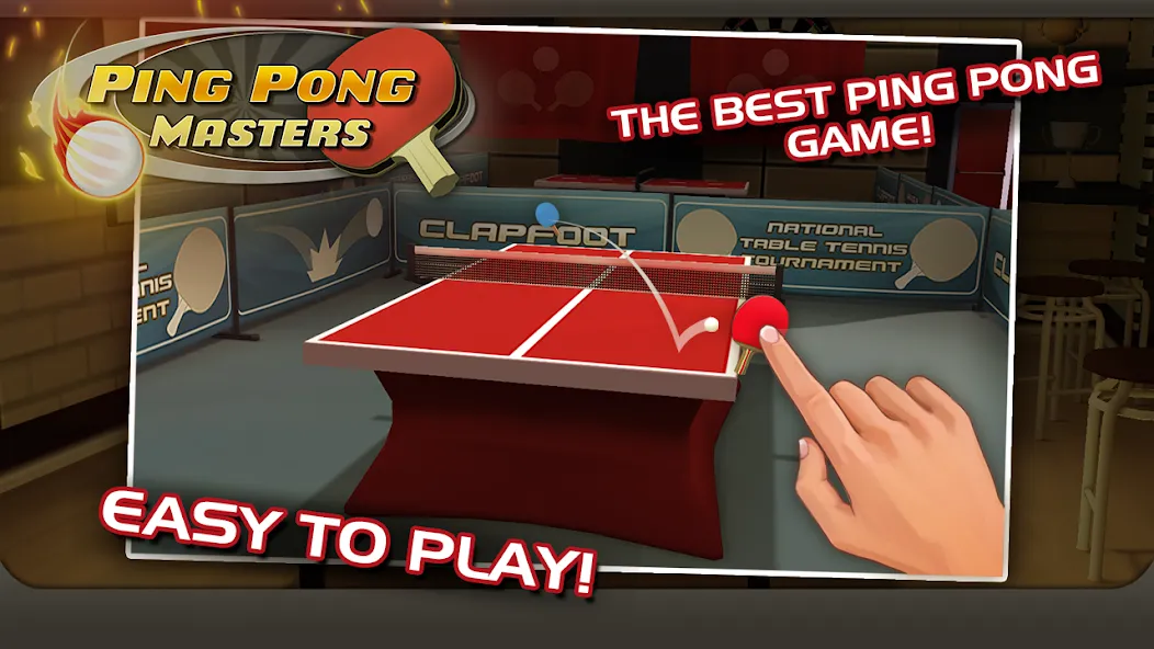 Ping Pong Masters [MOD: безлимитные монеты и разблокированы ракетки] Screenshot 1