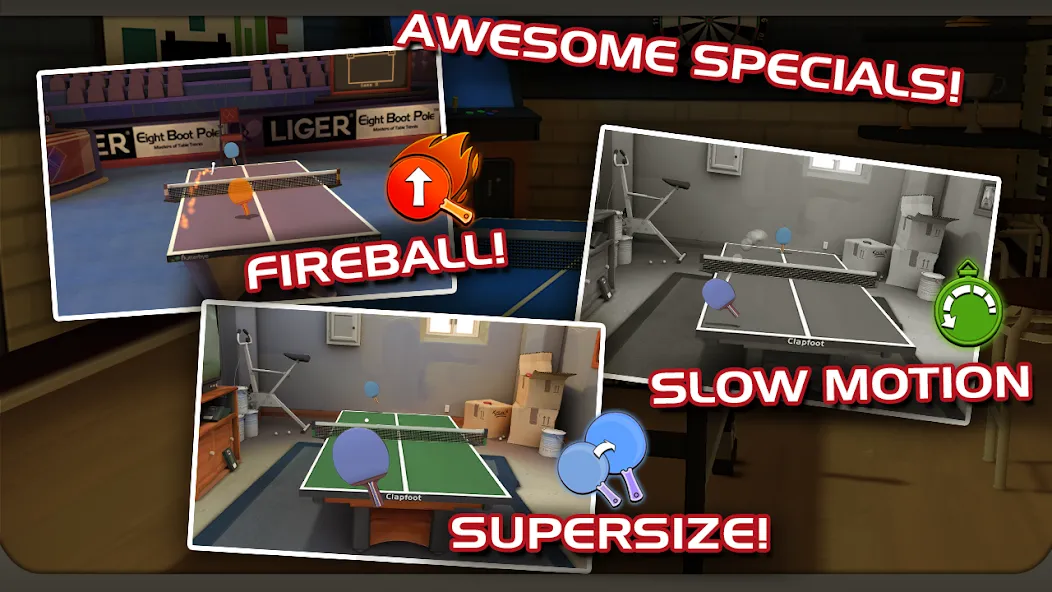 Ping Pong Masters [MOD: безлимитные монеты и разблокированы ракетки] Screenshot 4