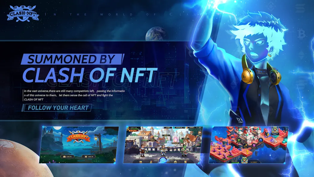Clash Of NFT [MOD: безлимитные ресурсы и усиленные герои] Screenshot 2