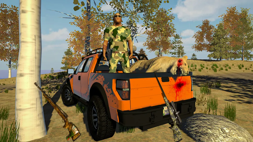 Animal Hunting -Shooting Games [MOD: безлимитные патроны и открыто всё] Screenshot 1