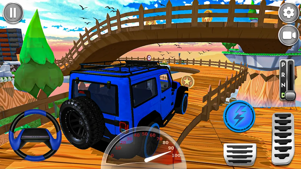 Mountain Climb 4x4 Car Games [MOD: безлимитные деньги и топливо] Screenshot 5