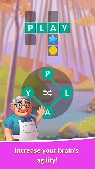 Crocword: Crossword Puzzle [MOD: открыты все уровни и подсказки] Screenshot 1