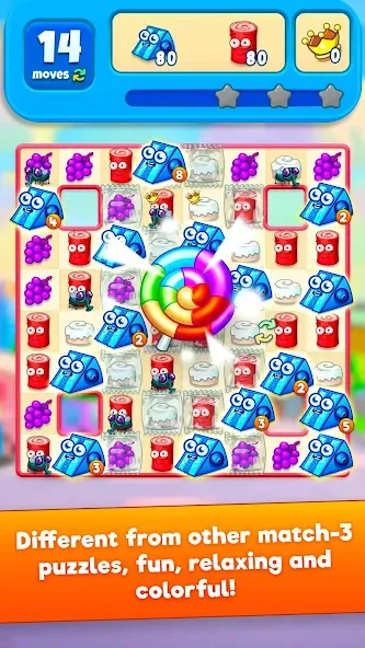 Sugar Heroes - match 3 game [MOD: безлимитные жизни и подсказки] Screenshot 1