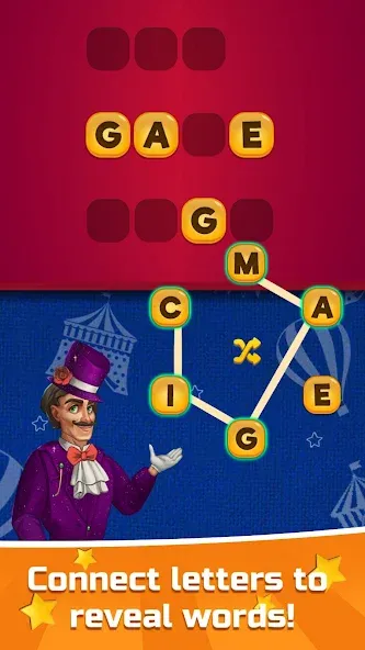 Circus Words: Magic Puzzle [MOD: без рекламы и подсказки доступны] Screenshot 3