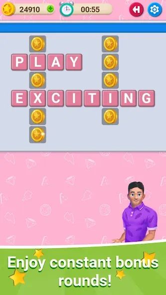 Crossword Online: Word Cup [MOD: безлимитные подсказки и монеты] Screenshot 3