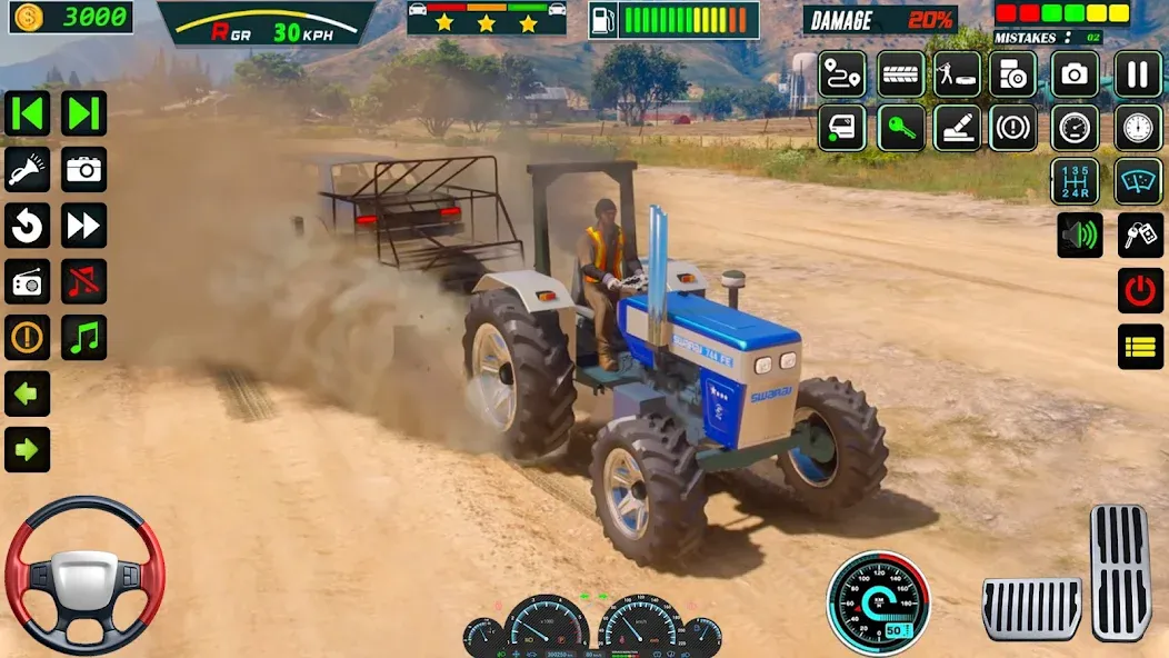 US Tractor Farming Games 3d [MOD: безлимитные деньги и топливо] Screenshot 2