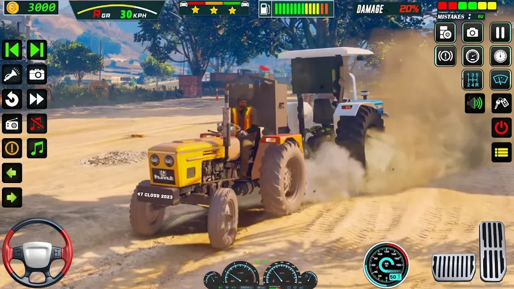 US Tractor Farming Games 3d [MOD: безлимитные деньги и топливо] Screenshot 4