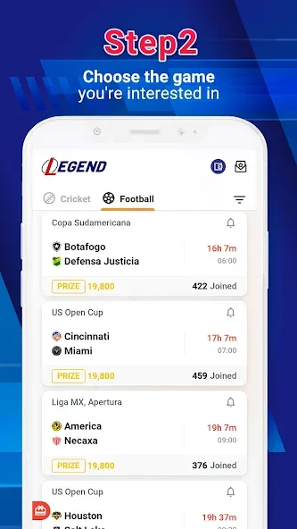 Legend Fantasy- Fantasy sports [MOD: безлимитные монеты и премиум-функции] Screenshot 3