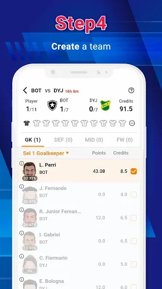 Legend Fantasy- Fantasy sports [MOD: безлимитные монеты и премиум-функции] Screenshot 5