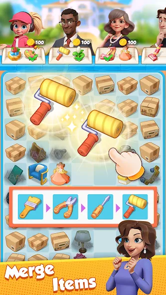 Merge Secret [MOD: безлимитные монеты и энергия] Screenshot 2