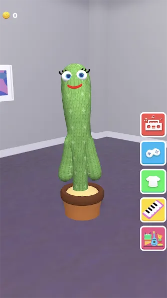 Talking Cactus [MOD: разблокированы все функции кактуса] Screenshot 1