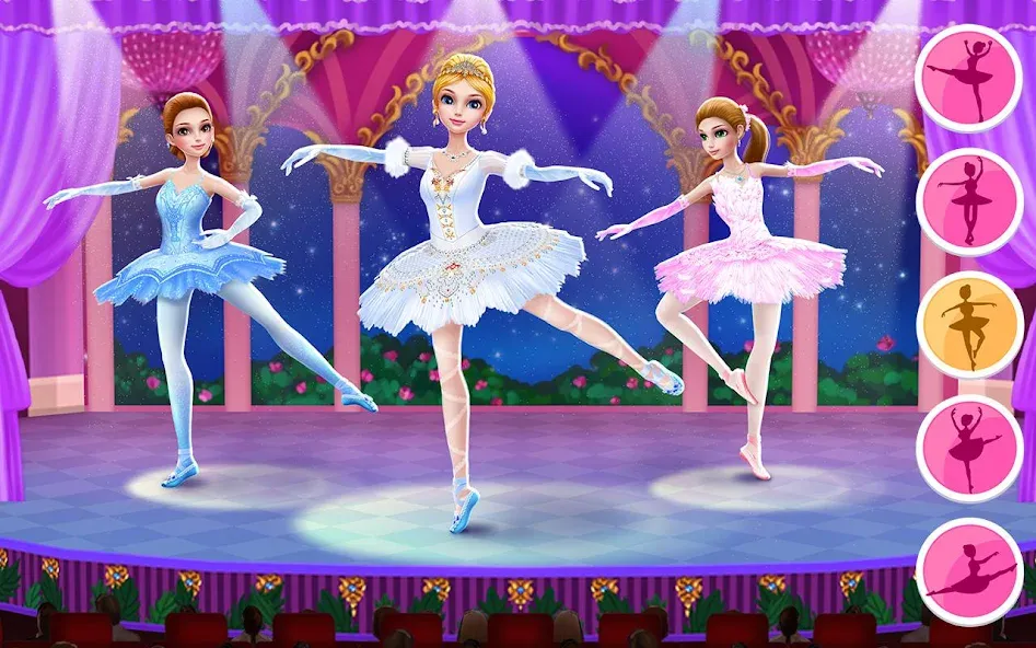 Pretty Ballerina - Girl Game [MOD: открыты все наряды и уровни] Screenshot 1