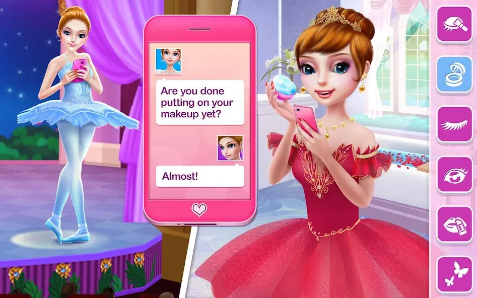Pretty Ballerina - Girl Game [MOD: открыты все наряды и уровни] Screenshot 4