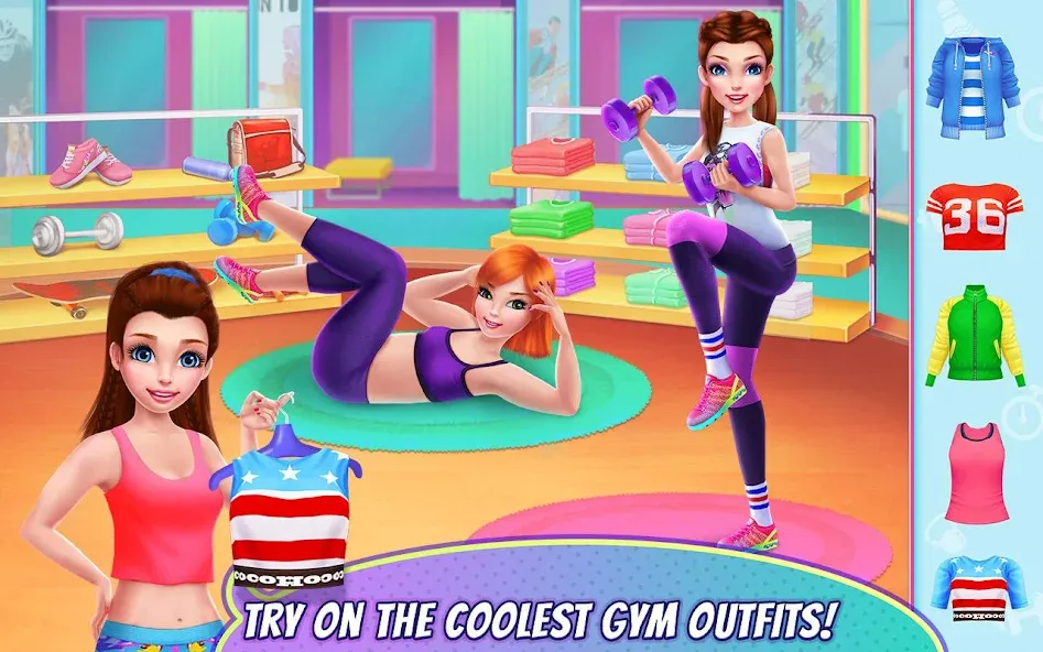 Fitness Girl - Dance &amp; Play [MOD: безлимитные монеты и все танцы открыты] Screenshot 1