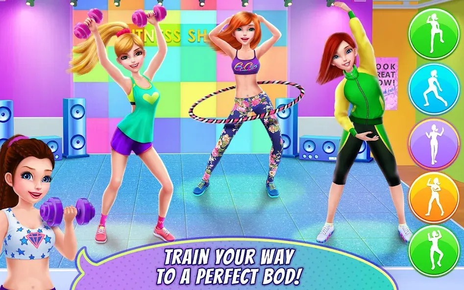 Fitness Girl - Dance &amp; Play [MOD: безлимитные монеты и все танцы открыты] Screenshot 3