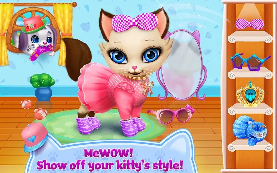 Kitty Love - My Fluffy Pet [MOD: безлимитные монеты и разблокированы все предметы] Screenshot 1