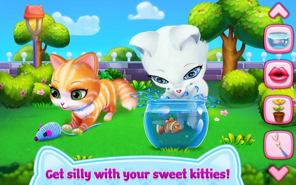 Kitty Love - My Fluffy Pet [MOD: безлимитные монеты и разблокированы все предметы] Screenshot 2