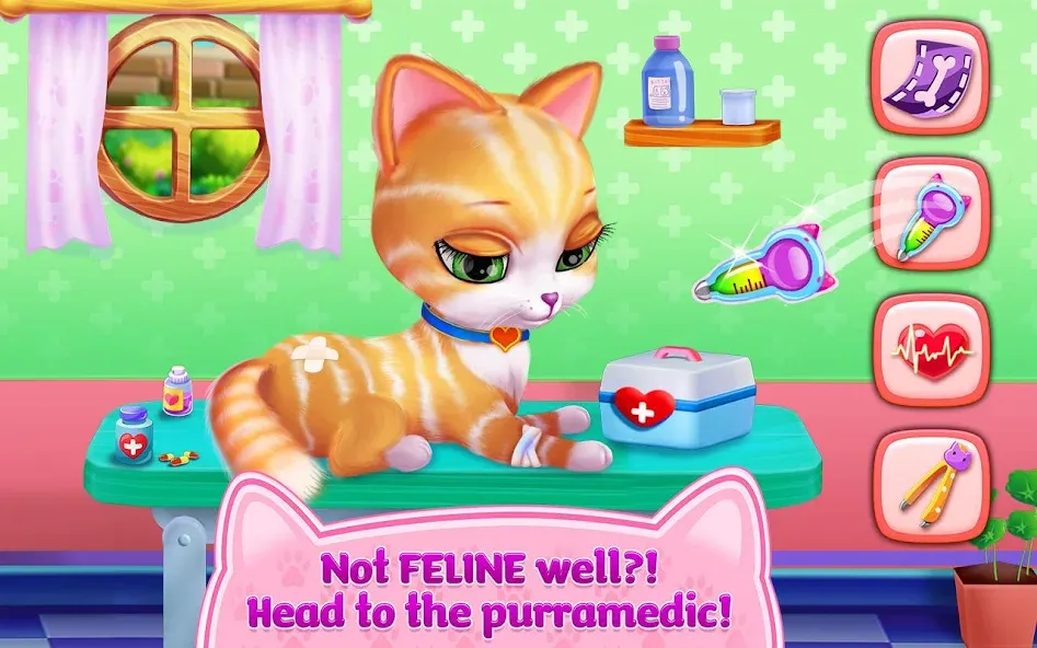 Kitty Love - My Fluffy Pet [MOD: безлимитные монеты и разблокированы все предметы] Screenshot 4