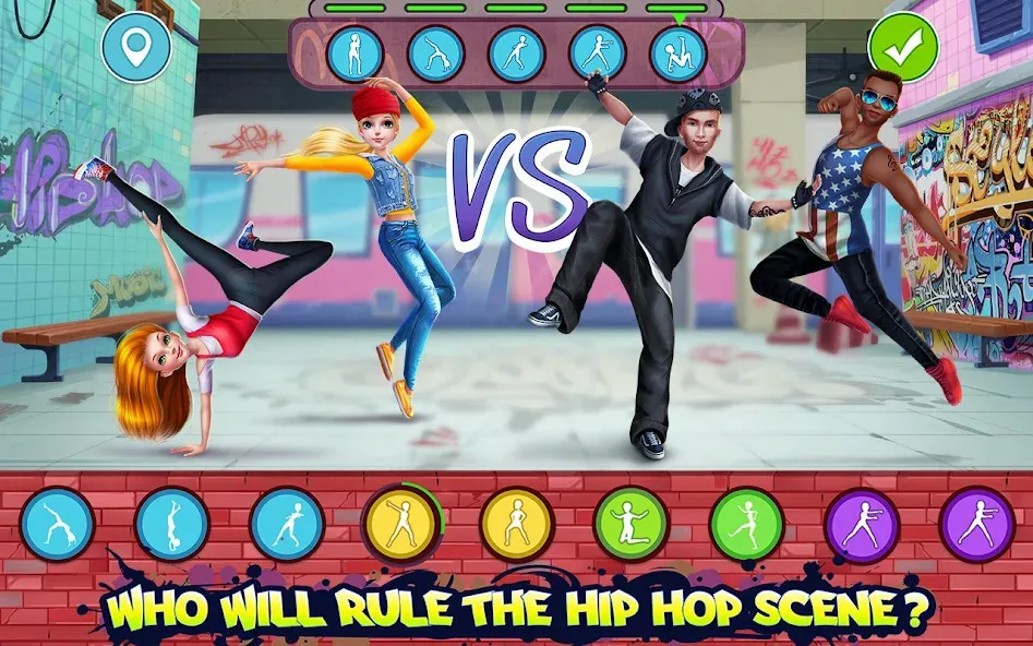 Hip Hop Battle - Girls vs Boys [MOD: безлимитные деньги и все наряды] Screenshot 1
