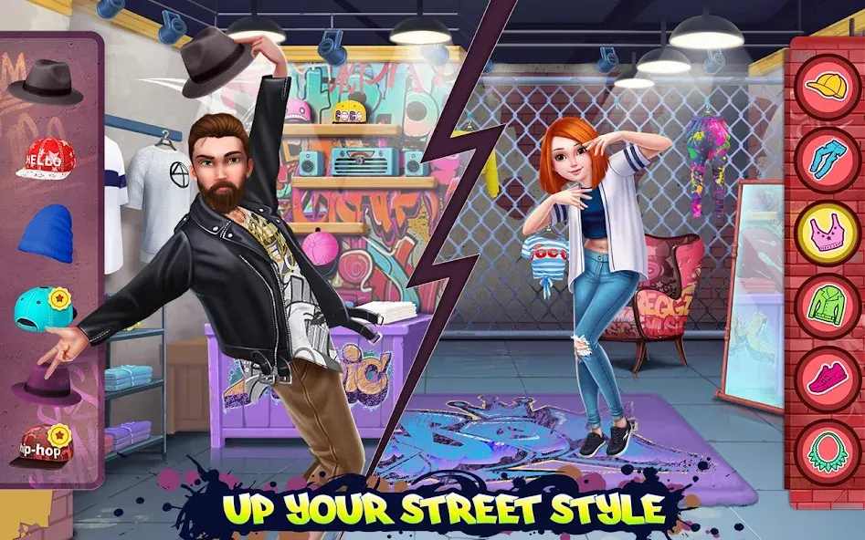 Hip Hop Battle - Girls vs Boys [MOD: безлимитные деньги и все наряды] Screenshot 2