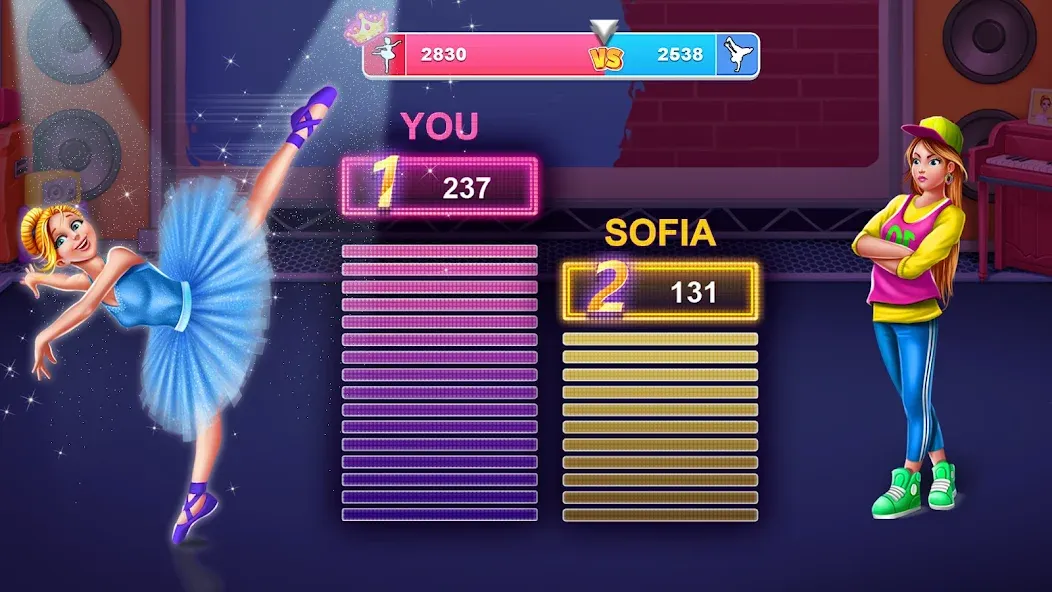 Dance Clash: Ballet vs Hip Hop [MOD: безлимитные монеты и открыты все уровни] Screenshot 3