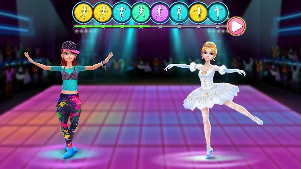 Dance Clash: Ballet vs Hip Hop [MOD: безлимитные монеты и открыты все уровни] Screenshot 5