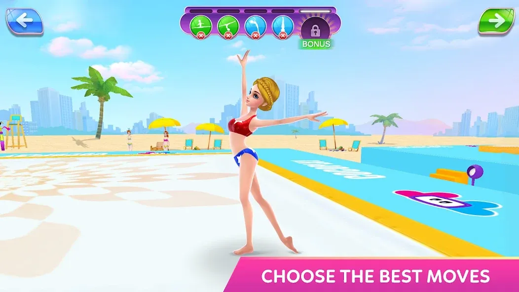 Gymnastics Superstar Star Girl [MOD: безлимитные деньги и все костюмы] Screenshot 2